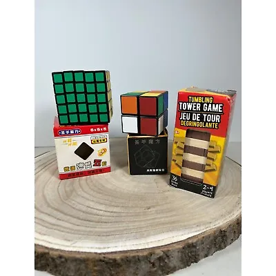 Toy Lot Magic Cube Rubix-Style Twist Fidget Toy Puzzles And Tumbling Tower • $18