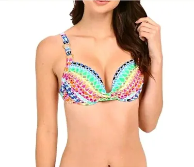 La Blanca Bikini Top Womens 6 Swim Wear Bathing Suit Full Spectrum Underwire New • $9.99