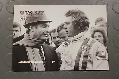 Jack Heuer Steve McQueen 50th Career Promotional Postcard • £15.45