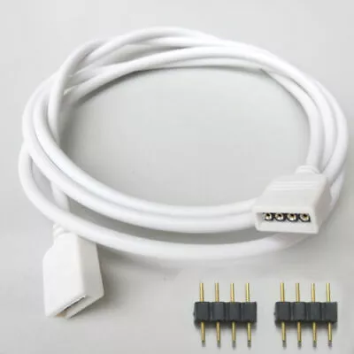 4Pin Extension Wire Connector Cable Cord For RGB SMD 5050 3528 LED Strip Lights • $7.99