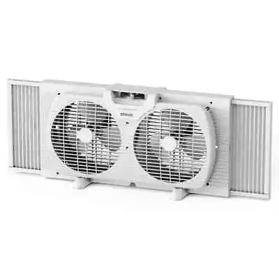 9  3-Speed Twin Window Fan With Removable Bug Screen(22“ To 33-1/2 ) White • $24.51