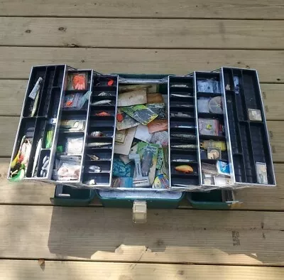 Umco Tackle Box Fishing Loures Lot Vintage Rebel Mister Twister Cordell • $257.50