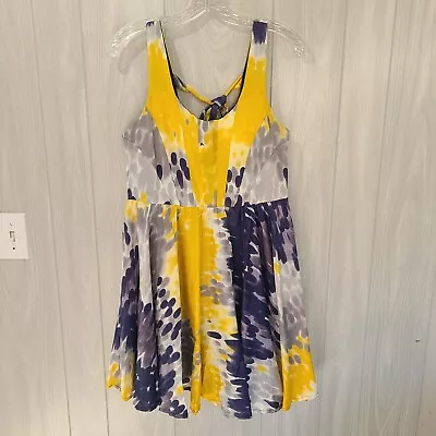 Minuet Sun Dress Fit And Flare Size L Colorful Sleeveless • $15.94