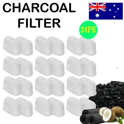 24 Pack Charcoal Water Filters Breville BES980 870 BEP920 BWF100 Coffee Machine • $27.99