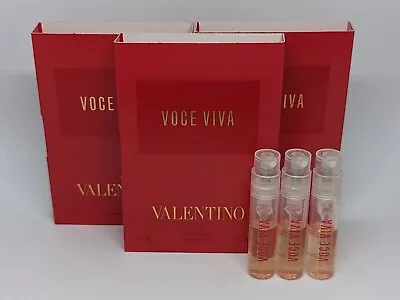 3x Valentino VOCE VIVA Eau De Parfum (3x1.2ml Spray) Sample Size Vial EDP Ladies • £4.99
