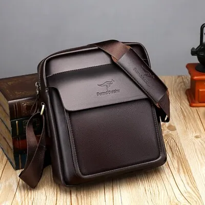 Men's Leather Crossbody Shoulder Bag • $35