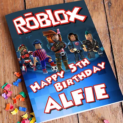 ROBLOX Personalised Birthday Card Birthday Roblox Card Kids Roblox Game Card • £3.75