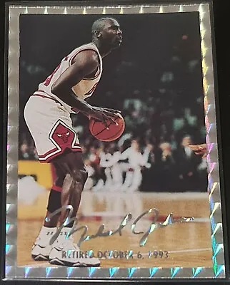 $8 • Buy Michael Jordan 1994 NSCC BASKETBALL-STANDING Silver Foil PROMO Card (1 Of 5000)