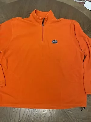 Florida Gators Quarter Zip Sweater Fleece Orange Antigua XXL  • $12.95