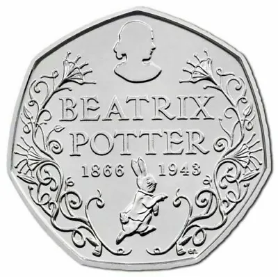 2016 Beatrix Potter 50p Coin Fifty Pence • £3.19