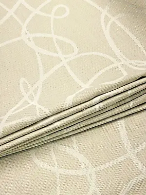 Upholstery Fabric Material Drapery  2.2m X 1.4m Beige Untangled Design Sewing • $18.88