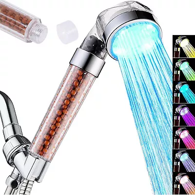 High Pressure Shower HeadShower HeadHandheld Shower Head W/7 Colour Changing • £8.93