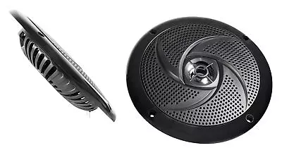 Pair Rockville RSM65B 6.5  320 Watt Waterproof Shallow Slim Marine Boat Speakers • $34.95