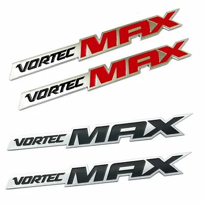 One Pairs Of Silverado Vortec MAX High Emblems Badges Decals - Red And Black • $13.49