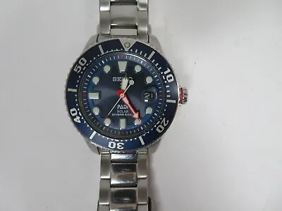 Seiko Diver Padi Sne435 Solar Watch V157-0bt0 (ru16) • £41