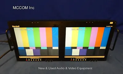 Marshall V-R102DP-2SDI Dual 10.4  Standard Def LCD Monitor W/ 4:3/ 16:9 PS • $135