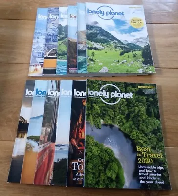 12 X Lonely Planet Magazine 2019 - Travel Magazines - Discontinued - VGC • £12