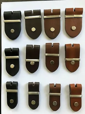 Leather Belt Buckle Leather Metal Piece Fitting  • £2.95