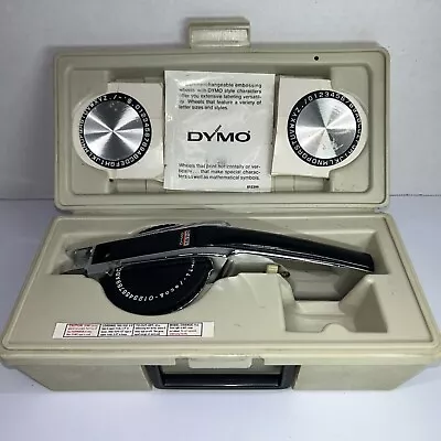 Vintage Dymo Deluxe Tapewriter 1570 Embossing Label Maker Kit Bundle • $36.74