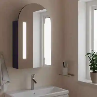  Bathroom Mirror Cabinet Wall Cabinet For Toilet Washroom Illuminated A4K3 • £135