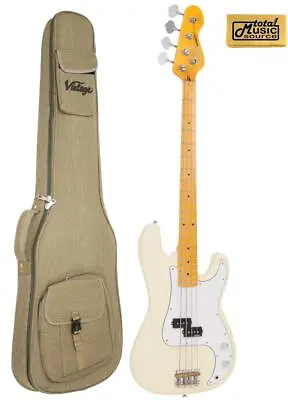 Vintage Reissued Series Bass V4MVW Vintage White Finish W/ Gig Bag • $499