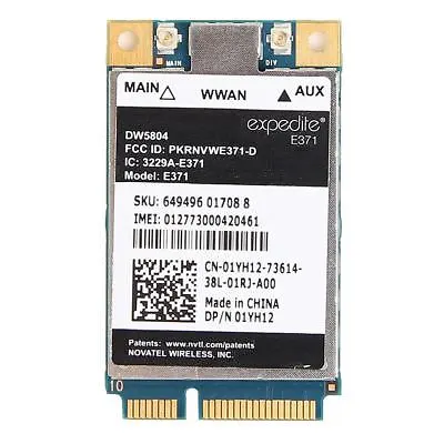 Dell DW5804 4G LTE WWAN Mobile Broadband 01YH12 E371 Wireless PCI-E 3G/4G Card • £18.43