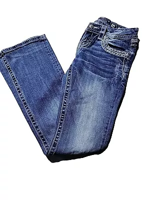 Miss Me Easy Boot Embellished Jeans Womens Size 26 • $19.99