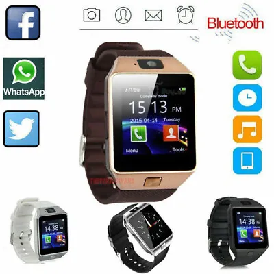 Bluetooth Smart Watch W/Camera Waterproof Phone Mate For Android Samsung IPhone • $13.89