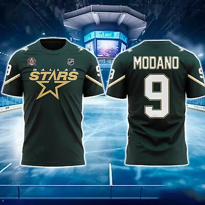 HOT - Nhl Dallas Stars Mike Modano Player #9 3d Unisex Shirt All Size S-2XL • $10.99