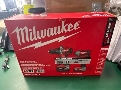 Milwaukee M18 Brushless 2-tool Combo Kit W/ Batt & Charger 2893-22cx (e10033543) • $224.95