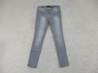 ZD Zanadi Jeans Womens 3 Juniors Gray Denim Skinny Leg Stretch Low Rise Casual • $12.75