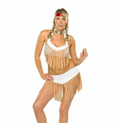 £13.49 • Buy Womens Sexy Indian Squaw Costume Native American Fancy Dress Pocahontas Costume