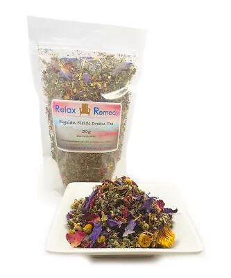 Elysian Fields Vivid Dreaming Tea Blend 50g (2oz) 50g (Blue Lotus Mugwort Etc.) • $14.58