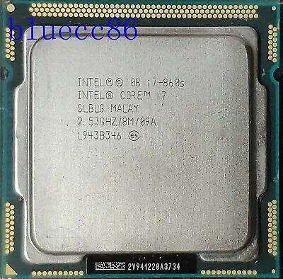 Intel Core I7 860S 2.53 GHz Quad-Core 8M SLBLG  LGA1156 CPU Processor • $28.50