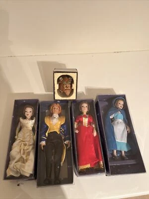 £35 • Buy Deagostini Disney Beauty And The Beast Porcelain Dolls Plus Beast Head. Rare Lot
