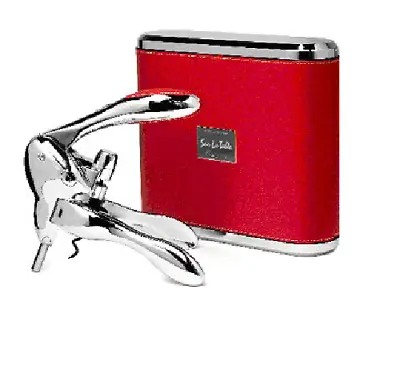 Metrokane VIP Edition Leather-Bound Rabbit Corkscrew - Red - 6095 • $49.95