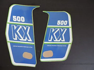 1989 Kawasaki Kx 500 Radiator Shroud Decal Kit Ahrma Vintage Motocross • $42.61