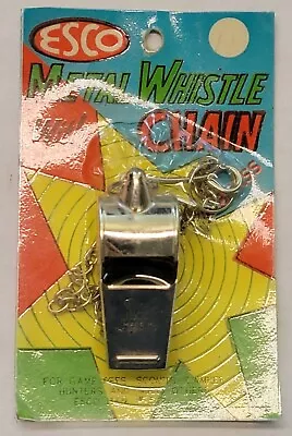Vintage Esco Metal Whistle Boy Scouts (new Old Stock) • $16.99
