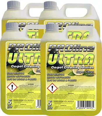 Carpet Shampoo Cleaner4x5L Super Citrus Vax Rugdoctor Karcher Prochem • £30.95