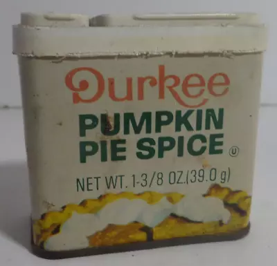 Durkee Pumpkin Pie Spice Tin Empty Vintage • $7.99