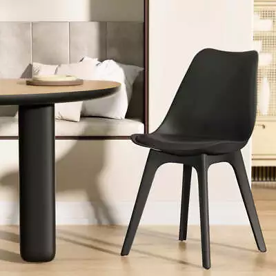 Artiss Dining Chairs Set Of 4 Black Leather Luna • $160.23