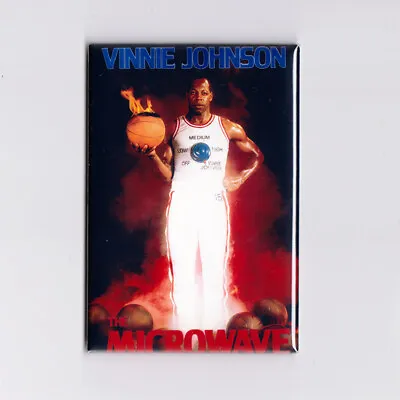 VINNIE JOHNSON / MICROWAVE 2  X 3  POSTER MAGNET Detroit Pistons Nba Costacos • $6.99