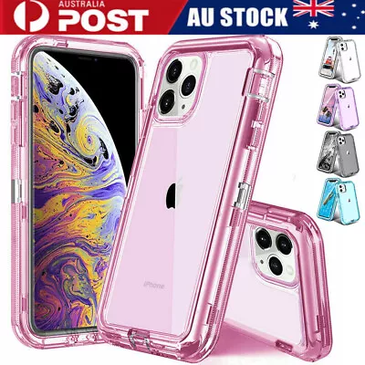 For IPhone 15 Pro Max 14 13 12 11 XS XR 8 Clear Heavy Duty Shockproof Case Cover • $14.99