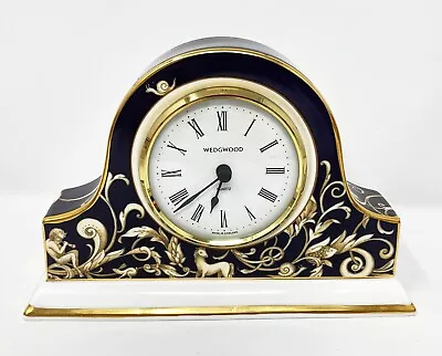 Wedgewood Bone China Cornucopia Mantle Clock Made In England 4x6.5 • $79.83