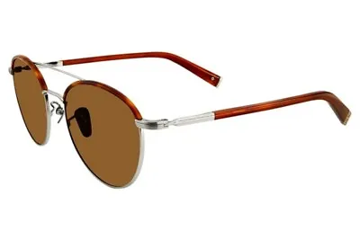 John Varvatos Sunglasses V518 53mm Silver Havana Brown Polarized - Made In Japan • $65