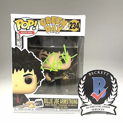 Billie Joe Armstrong Signed Autograph Funko Pop 234 Beckett Bas Green Day • $650