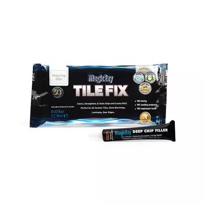 Tile Fix Deep Chip Filler - Fill Cracks & Holes Over 6mm On Tiles - MagicEzy • $19.99