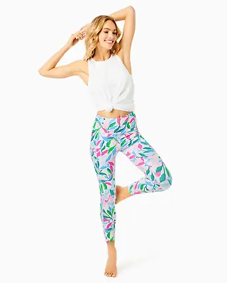 Lilly Pulitzer Weekender High Rise 24  Leggings Resort White Nwt $114 Small • $137.01