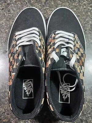 VANS Men's 11.5 New Checkerboard Brown/Tan Camo • $40