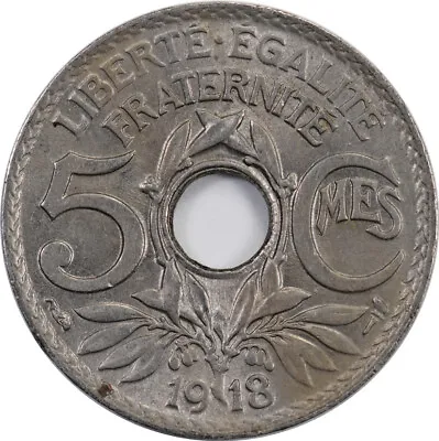 France - 5 Centimes - 1918 • $1.20